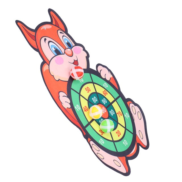 Cute Dartboard Set, Portable Practical Hook and Loop Dartboard Set with Hanging Hook for Children for Game