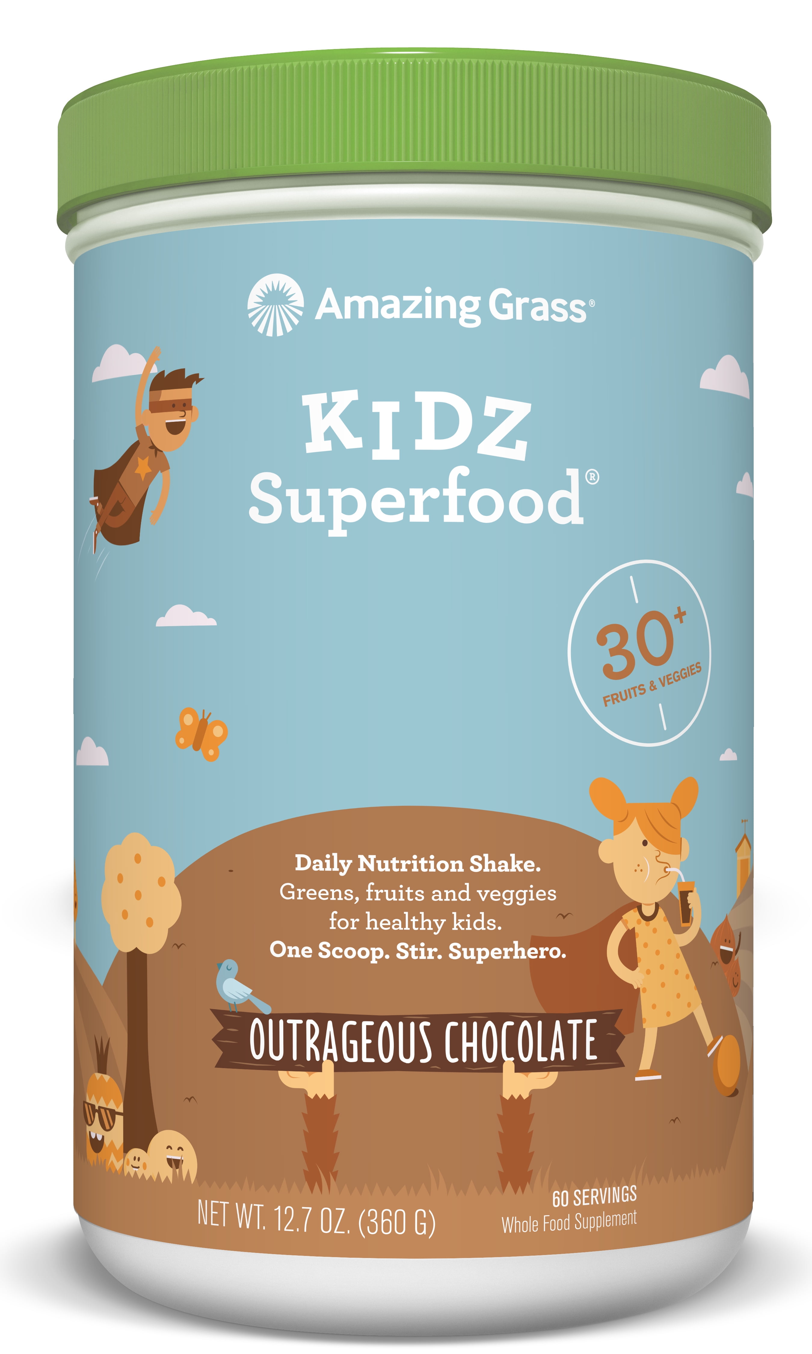 Amazing Grass Kidz Superfood Powder, Chocolate, 60 Servings Walmart