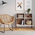 thumbnail image 2 of Nathan James Telos 4-Cube Organizer, Storage Open Cubby Shelf with Angled Design, Wood, Brown/White, 2 of 5