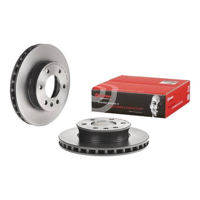 Brembo Brake Rotor 09A89511C02 Vented; One Piece Design; 85 Millimeter Hub Diameter; High Carbon Cast Iron; Single