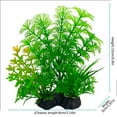 thumbnail image 3 of Small Fish Tank Decorations, Fake Small Plants, Aquarium Décor Plastic Plants, Green Plants Artificial Decor, Freshwater Aquarium Plants, Weighted Base, Bright Green, 1 Pc, 3 of 7