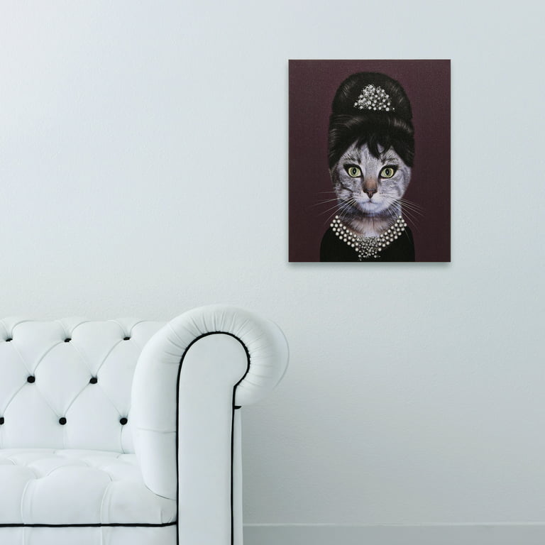 Empire Art Direct Cat On A Throne Graphic Art Print on Wrapped Canvas Cat  Pet Wall Art GIC-H1440-1818 - The Home Depot