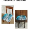 thumbnail image 6 of Dining Room Chair Seat Covers, Abstract Painting Blue Farmhouse Decoration Removable Stretch Chair Seat Cushion Slipcovers Protector for Holiday Party Festival Decoration, Set of 4, 6 of 6