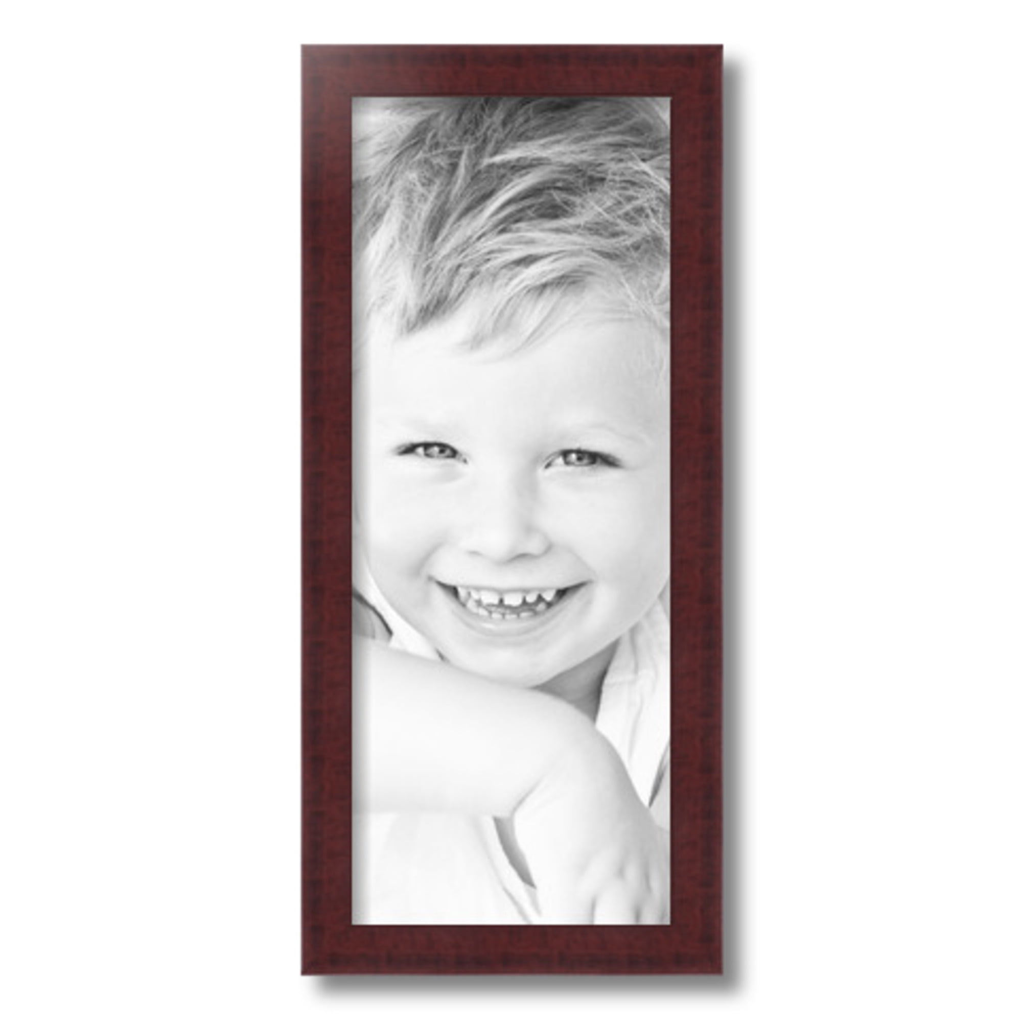 ArtToFrames 8" x 20" Cherry Picture Frame, 8x20 inch Red MDF Poster Frame (WOM-4643), 1 Pack
