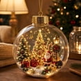 thumbnail image 5 of Glowing Christmas Story Ornament, Light Up Mini Holiday Scene Hanging Decoration with Warm LED Light, Festive Keepsake Gift for Home Christmas Tree Window Mantel Decor, 5 of 6