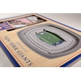 thumbnail image 3 of New York Giants 3D StadiumViews Picture Frame - Brown, 3 of 5