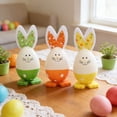 thumbnail image 5 of Hometravel Easter Bunny Eggs Decorations, Colorful Plastic Egg and Rabbit Ornaments, Festive Spring Decoration for Table, Basket, and Party Display, 5 of 6