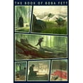thumbnail image 2 of Boy's Star Wars: The Book of Boba Fett Grogu Force Training With Luke Skywalker Graphic Tee Navy Blue Large, 2 of 4