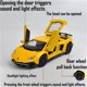 thumbnail image 2 of Alloy Collectible Lamborghini Toy Vehicle Pull Back Die-Cast Car Model with Lights and Sound, 2 of 4