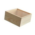 thumbnail image 3 of BLESIYA Wooden Storage Box Candy Box Container Keepsake Box for Gift Bridesmaid Home Acrylic lid 23x23cm, 3 of 8