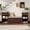 Espresso, variant on DRNANLIT All-in-One Entryway Storage Bench with Cushion, Compartments, Drawers & Open Shelves, Hallway Mudroom Bench, Blue