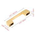 thumbnail image 5 of Utopia Alley 10pcs Marino Pull Handle - Decorative Cabinet Drop Pull Handles- Vintage Cabinet Hardware with Hand Finished Brushed Brass - Metal Drawer Pull Handle, 3.75" Center to Center, 5 of 9