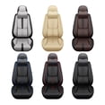 thumbnail image 5 of Fit for Kia 99% Models,Front Set(Luxury-With 2 Pillows)Faux Leather Car Seat Cushions,Waterproof Anti-slip Soft Automotive Interior Accessories(Black+Blue), 5 of 6