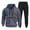 G-Dark Gray, variant on 2025 Men's Suits Men's Autumn Two Piece Men Suit Fashionable Hooded Sweatshirt Set Party Suit for Men Hooded Sweatshirt and Casual Mens 3 Piece Suit Light Gray Long Pants Men