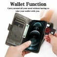 thumbnail image 4 of For Google Pixel 9 Pro XL Leather Phone Case Wallet Folio Flip Cover Casual Business, [RFID Blocking] Multi Hidden Anti-theft Card Holder Cash Slot, Side Magnetic Buckle, Stand Support,Gray, 4 of 10