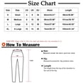 thumbnail image 3 of Patlollav Womens Solid Color Casual Ribbon Straight Leg Wide Leg Pants Loose Leg Pants Leggings Yoga, 3 of 6