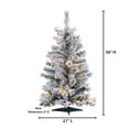 thumbnail image 4 of 3 ft. Pre Lit Clear UL Flocked Colorado Spruce Tree, 4 of 4