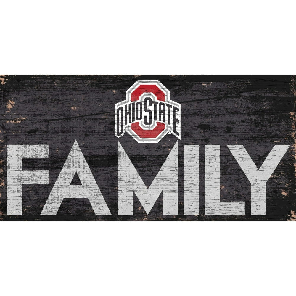 Ohio State Buckeyes 6'' x 12'' Family Sign