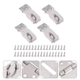 thumbnail image 3 of 4 Pcs Cadenas Loquet de Serrure en Acier Inoxydable Sécurité Serrure de Porte, 3 of 9