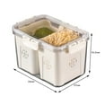 thumbnail image 3 of Fruit Storage Box Portable Design Ventilate Compartment with Lid Eco-friendly Store PET Vegetable Fruit Storage Container Home Supplies, 3 of 12