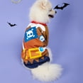 thumbnail image 4 of Halloween Dog Shirts, Breathable Comfortable M Polyester Dog Shirt Fashionable Easy To Put On And Take Off Interesting Skull Pattern  For Party, 4 of 8