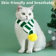 thumbnail image 4 of Clearance Christmas Striped Knitted Dog Scarf Winter Dog Neck Warmer Xmas Holiday Pet Bandana Cat Puppy Scarf Accessories, 4 of 6