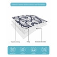 thumbnail image 5 of Quilts Queen Size Bedding Set, Navy Blue Boho Lightweight Quilted Comforter, Vintage Classic Bohemia Flower Textured Soft Reversible Bedspread Coverlet with Pillow Covers for All Season, 90" x 96", 5 of 7