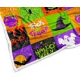 thumbnail image 5 of Halloween Throw Blanket, Trick or Treat Spooky Gothic Bat Fall Pumpkin Plaid Retro Halloween Cozy Bed Couch Blanket, Soft Comfy Fleece Flannel Throws and Blankets Livingroom Bedroom Decor, 5 of 7
