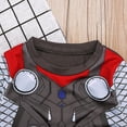 thumbnail image 4 of Pijamas de superhéroe para niños pequeños, ropa de dormir, camiseta, pantalones, disfraz con capa, 4 of 4