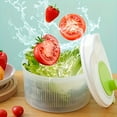thumbnail image 2 of 1pc, Multi-Functional Kitchen Tool: Vegetable and Fruit Dryer, Salad Spinner, Colander Basket, and Drainer - Save Time and Effort in Preparing Healthy Meals, 2 of 5