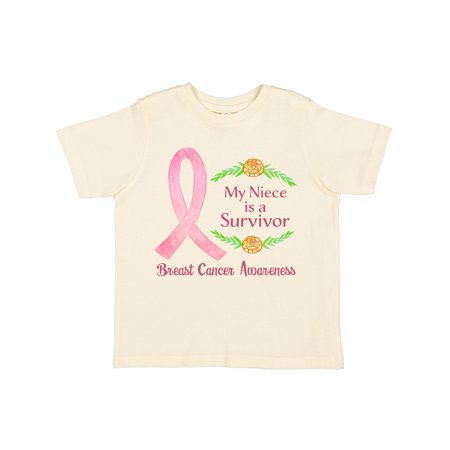 

Inktastic My Niece is a Survivor Breast Cancer Awareness Gift Toddler Boy or Toddler Girl T-Shirt