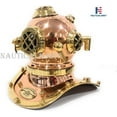 thumbnail image 2 of Copper Brass Divers Diving Helmet Miniature US Navy Helmet - Office Desk Decor/Shelf Decor, 2 of 4