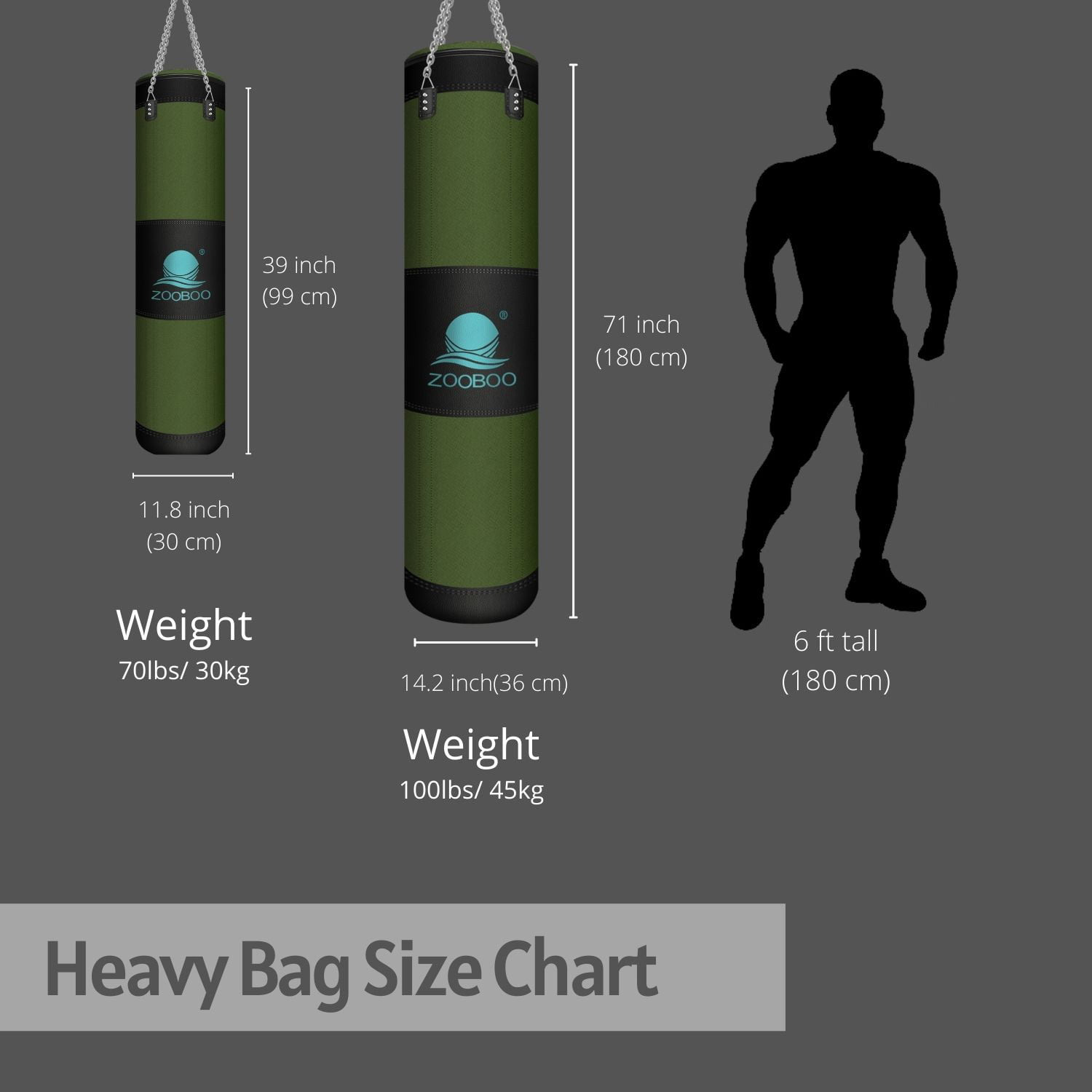 39" Training Fitness MMA Boxing Heavy Sand Punching Bag Training Sandbag Empty