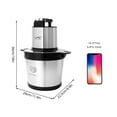 thumbnail image 4 of LAC LAICHY 3-Speeds 24 Cup Large Electric Meat Grinder,Electric Chopper,Food Processor with 4- Stainless Steel Blades,1500W High power Copper Motor For Meat,Baby Food,Black, 4 of 7