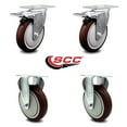 thumbnail image 2 of Cambro Ultra Pan Carrier Caster with Brakes and 2 Rigid Replacement Set - SCC, 2 of 2
