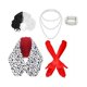 thumbnail image 1 of wonima44 6 Pcs Halloween Costume Accessories,Black White Coat Shawl villain costumes for women, 1 of 1