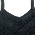 thumbnail image 4 of Tank Tops For Women Fringe Western Tassel Tank Tops Sleeveless V Neck Crochet Crop Top Boho Knitted Spaghetti Straps Vest Camisole Tops For Women, 4 of 5