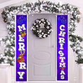 thumbnail image 5 of Cartel de cartel de porche navideño, decoraciones de coplas de Feliz Navidad, coplas colgantes de Navidad de bienvenida para decoración al aire libre de fiestas navideñas en el hogar (g), 5 of 5