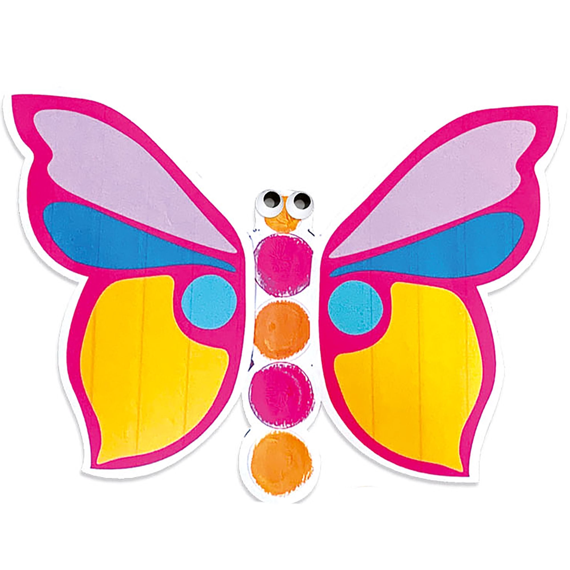 Headu: Creative Little Hands - DIY Artistic Techniques Craft Kit, Finger Painting, Woolen Threads Characters & Flowers, Cardboard Cut-Outs, Kids 3+