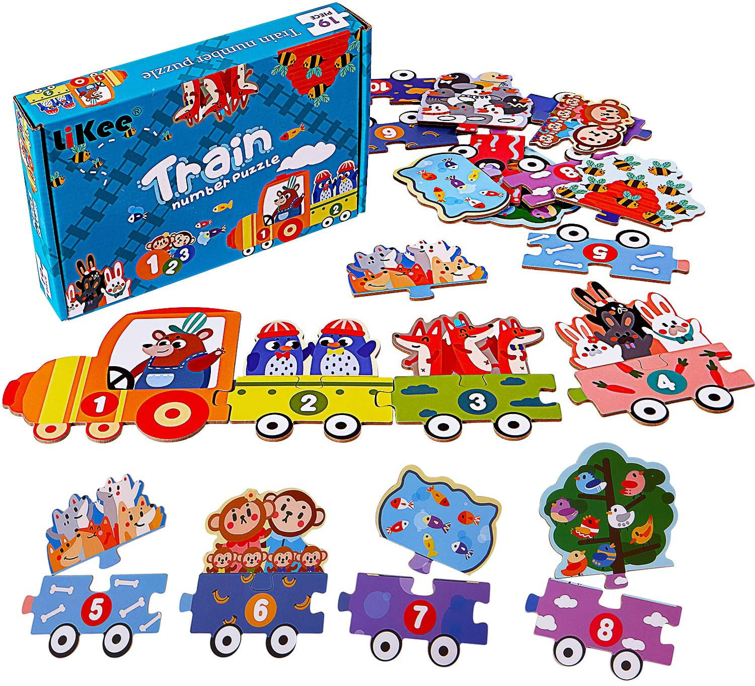 Kids Childrens Jigsaw Puzzles Educational Toys Puzzles Mathematics Learning