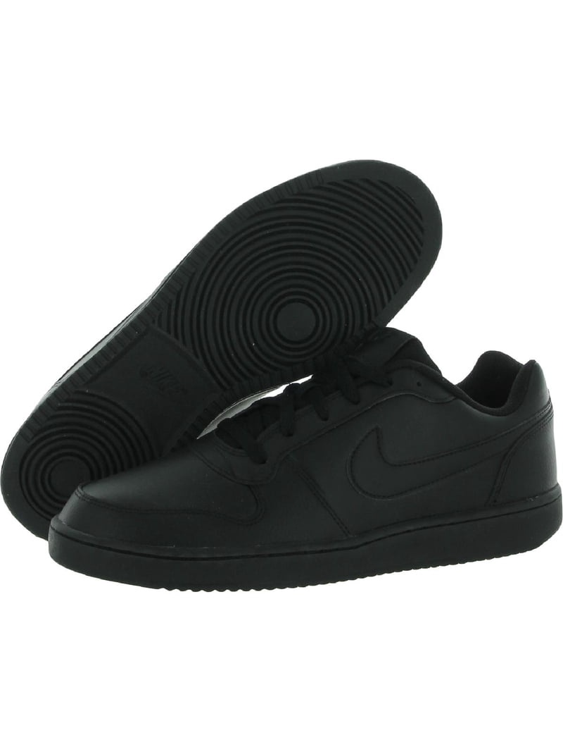 Nike Men's Ebernon Low Training Shoes, Leather Upper, Triple Black