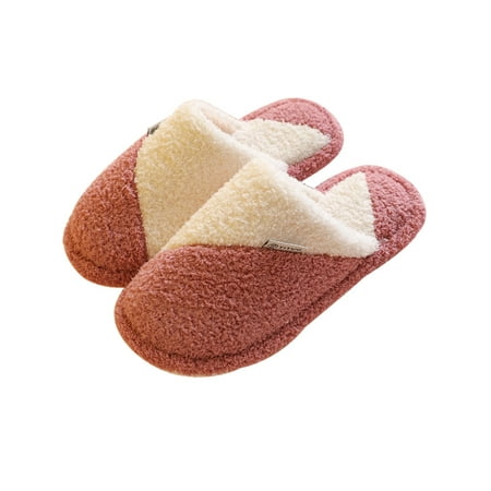 

Difumos Unisex Anti-Skid Closed Toe Clog Slipper Lightweight Flat Indoor Breathable Plush Slippers Sweet (purple) 5.5-6