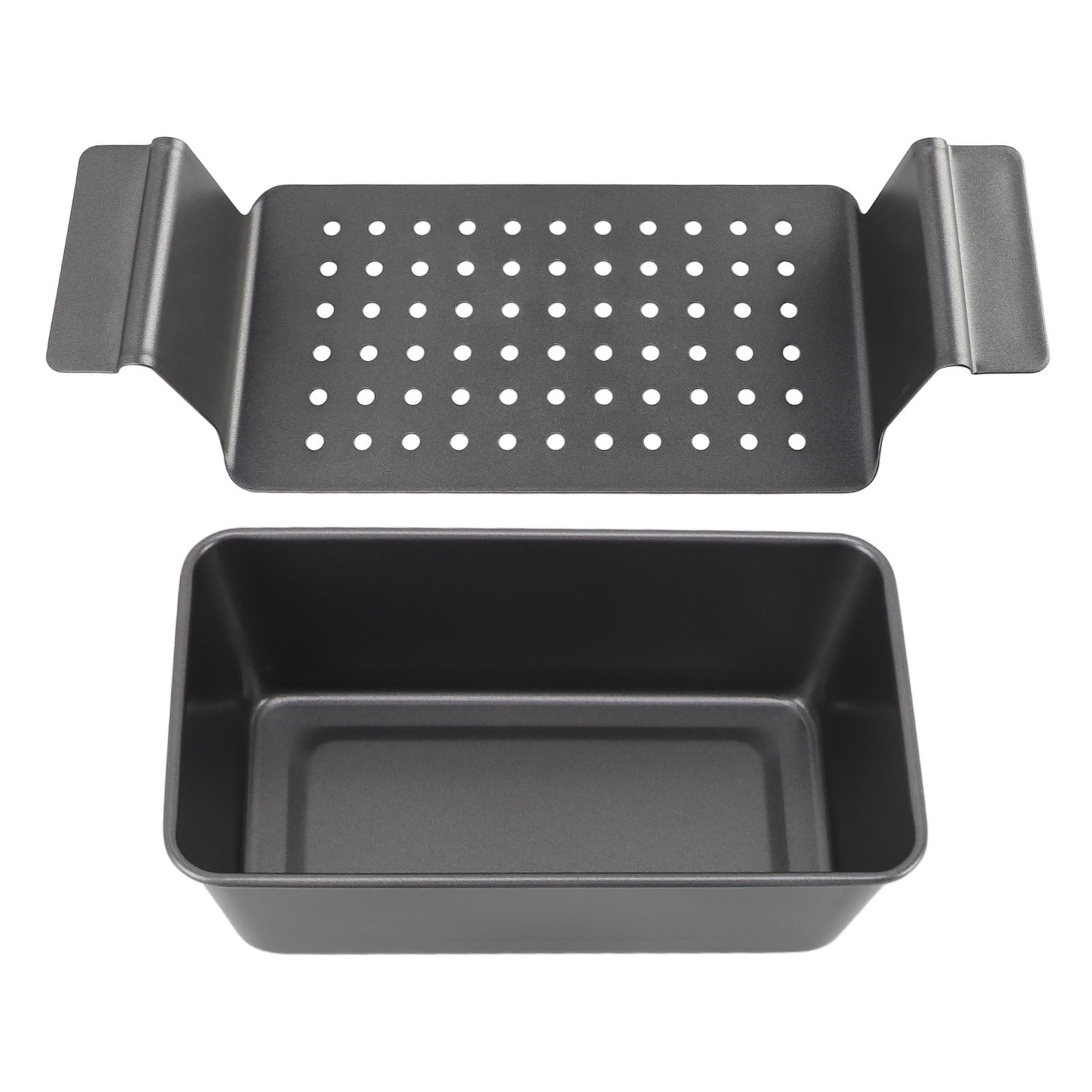 Estink Meat Loaf Pan with Drain Tray Nonstick Carbon Steel Baking
