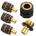 thumbnail image 4 of Pengug Garden Water Hose Quick Connect Fittings Faucet Adapter Disconnect RV Fits 3/4", 4 of 12