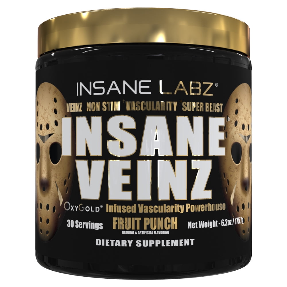 Insane Labz Insane Veinz GOLD, Non Stim Nitric Oxide Boosting Pre