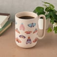 thumbnail image 3 of Thyme & Table 19.6 fl oz Green Butterflies Soft Touch Stoneware Mug, 3 of 5