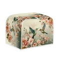 thumbnail image 2 of ZUXONGSY Hummingbird Floral Toaster Cover 2 Slice Soft Appliance Cover and Dust Cover with Top Hook Kitchen Decor Wide Slot Quilted Toaster Appliance Dust-Proof Cover, 2 of 6