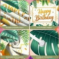 thumbnail image 4 of Tropical Style Banner Pineapple Pattern Tropical Birthday Backdrop Gold Glitter Green Leaves Pineapple Party Display for Birthday Party Tropical Party Summer Celebration, 4 of 8