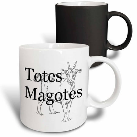 

3dRose Totes magotes. Black. Magic Transforming Mug 11oz