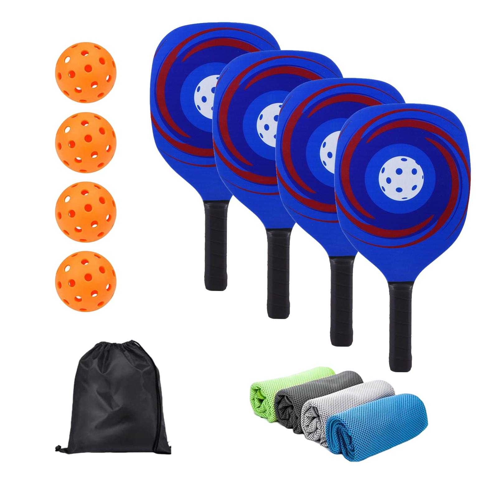 harayaa Pickleball Paddles 4 Pickleball Balls Pickleball Rackets Set with Ergonomic Grip